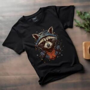Rocket Guardians of the Galaxy Brand new tee shirt Etsy green short sleeve Bella